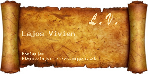 Lajos Vivien névjegykártya